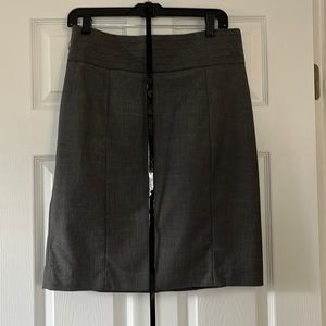 H&M dark gray pencil skirt w/ belt